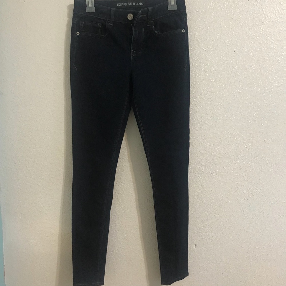 Dark wash skinny jean from Express